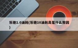 乐驰1.0油耗(乐驰10油耗高是什么原因)