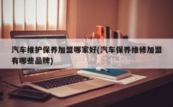 汽车维护保养加盟哪家好(汽车保养维修加盟有哪些品牌)