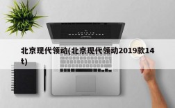 北京现代领动(北京现代领动2019款14t)