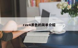 rav4黑色的简单介绍