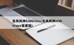 东风风神h30cross(东风风神H30cross变速箱)