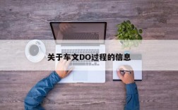 关于车文DO过程的信息