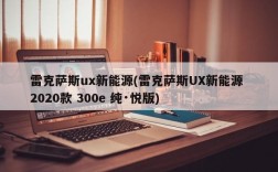 雷克萨斯ux新能源(雷克萨斯UX新能源 2020款 300e 纯·悦版)