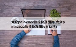 大众polo2022款报价及图片(大众polo2022款报价及图片自动挡)