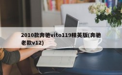 2010款奔驰vito119精英版(奔驰老款v12)