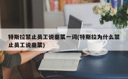 特斯拉禁止员工说韭菜一词(特斯拉为什么禁止员工说韭菜)