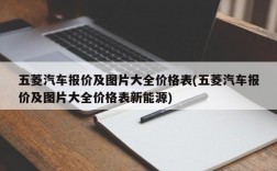 五菱汽车报价及图片大全价格表(五菱汽车报价及图片大全价格表新能源)