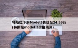 特斯拉下调Model3售价至24.99万(特斯拉model 3价格预测)