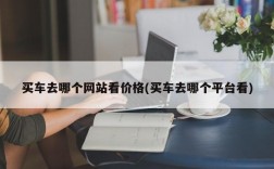 买车去哪个网站看价格(买车去哪个平台看)