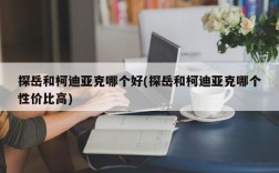 探岳和柯迪亚克哪个好(探岳和柯迪亚克哪个性价比高)